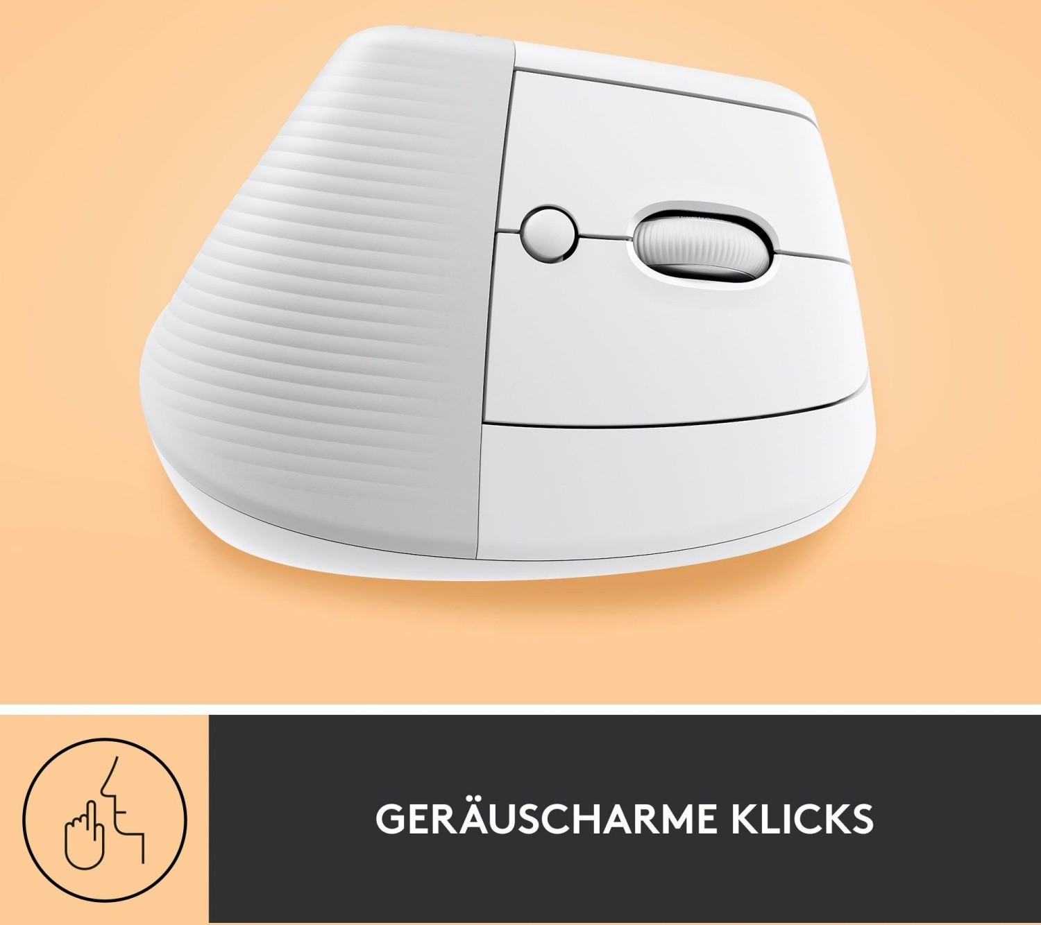 LOGITECH Lift Vertikale Ergonomische Maus, Rose, Logi Bolt, USB/Bluetooth