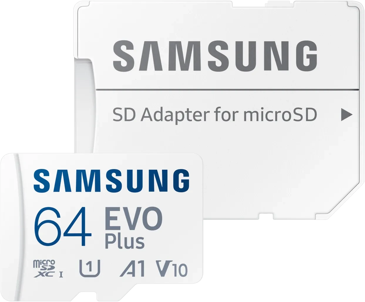 64GB Samsung EVO Plus 2024 R160 microSDXC Kit, UHS-I U1, A1, Class 10