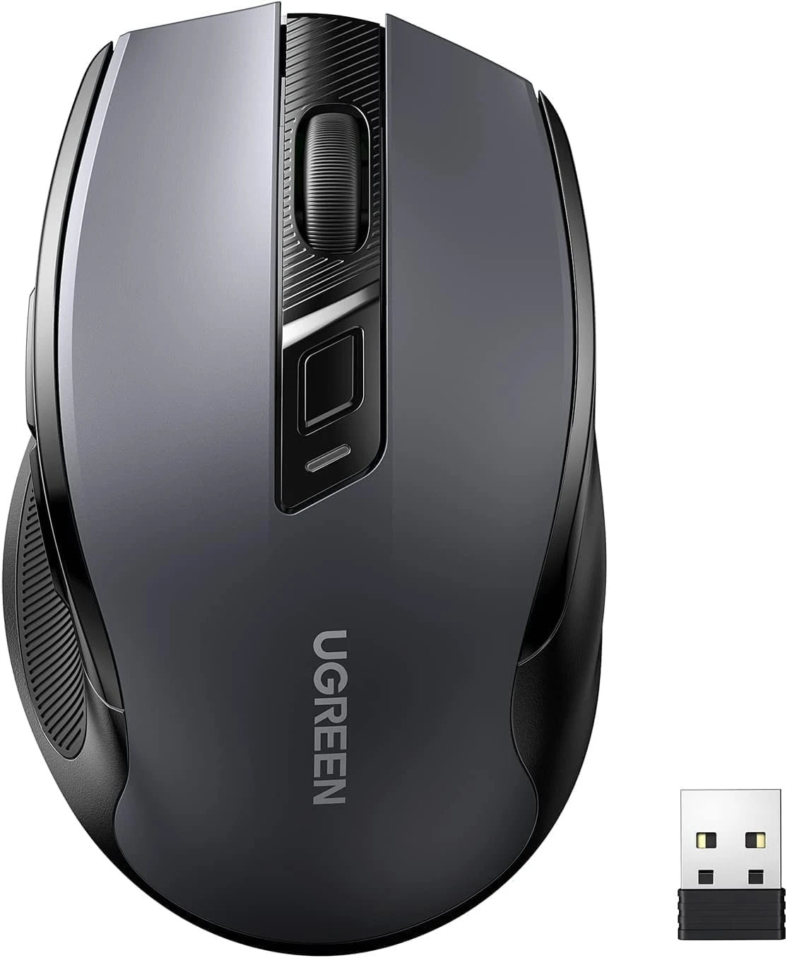 Ugreen MU006 Ergonomic 2.4G Wireless Mouse, schwarz, USB