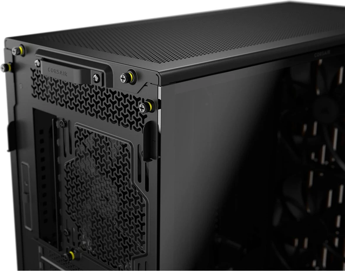Corsair Frame 5000D RS Wood, schwarz/braun, Glasfenster