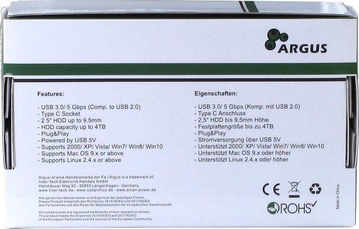 Inter-Tech Argus GD-25609 rot