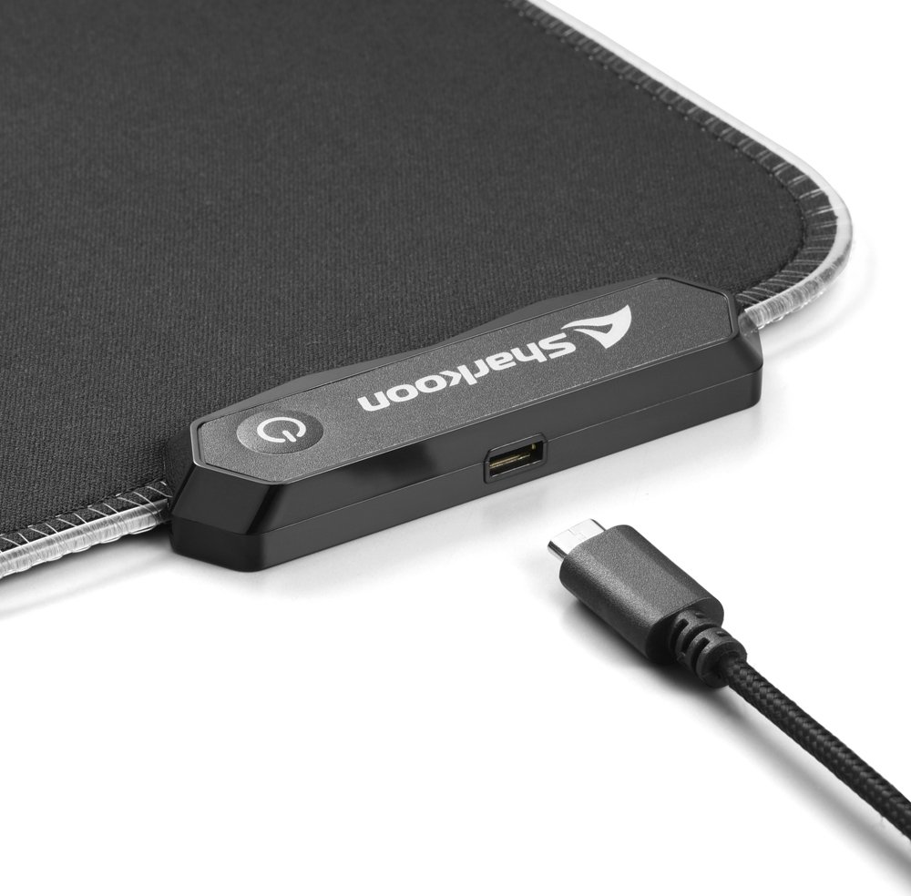 Sharkoon 1337 RGB V2 Gaming Mat 360, schwarz