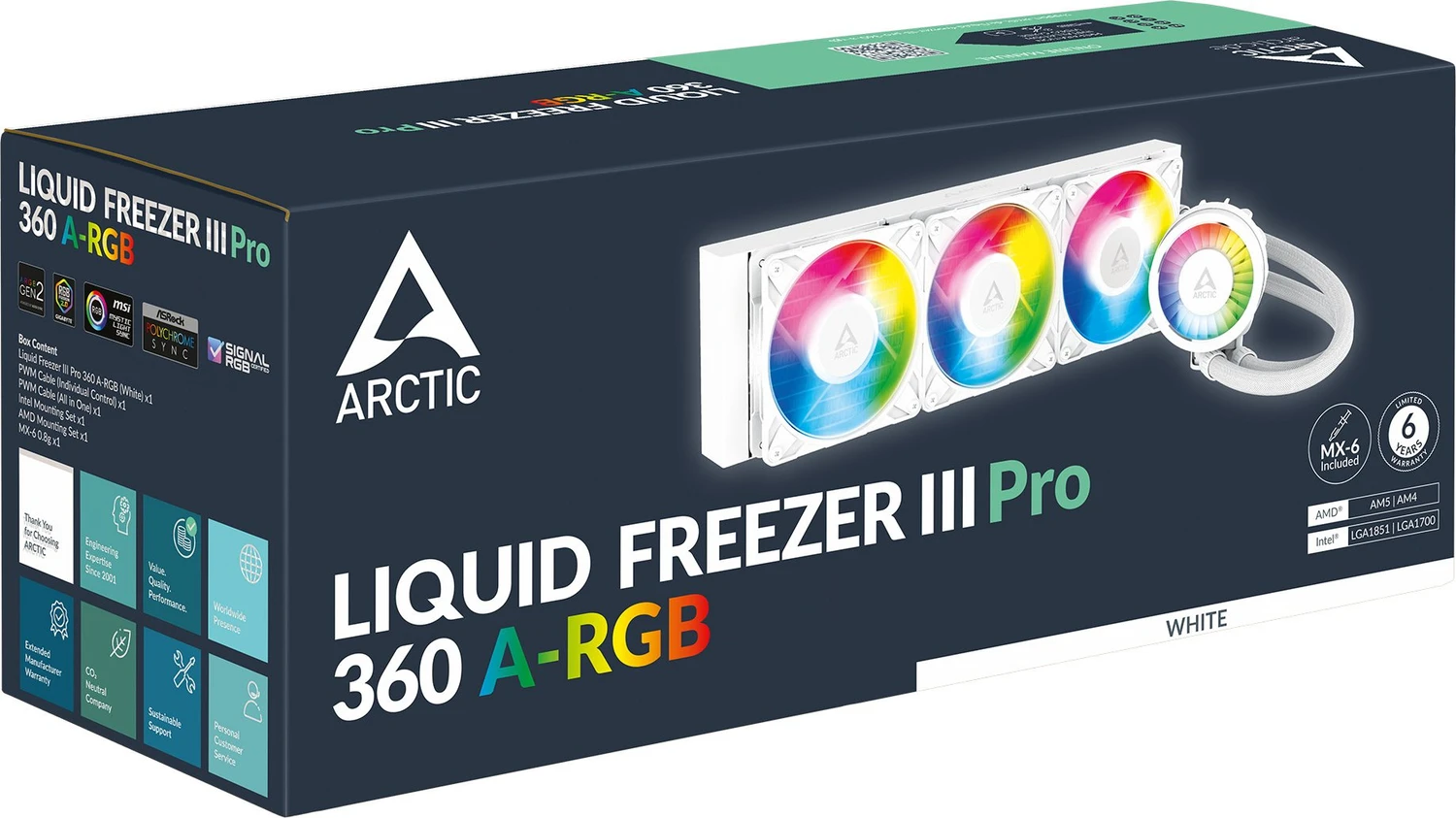 ARCTIC Liquid Freezer III Pro 360 A-RGB, weiß