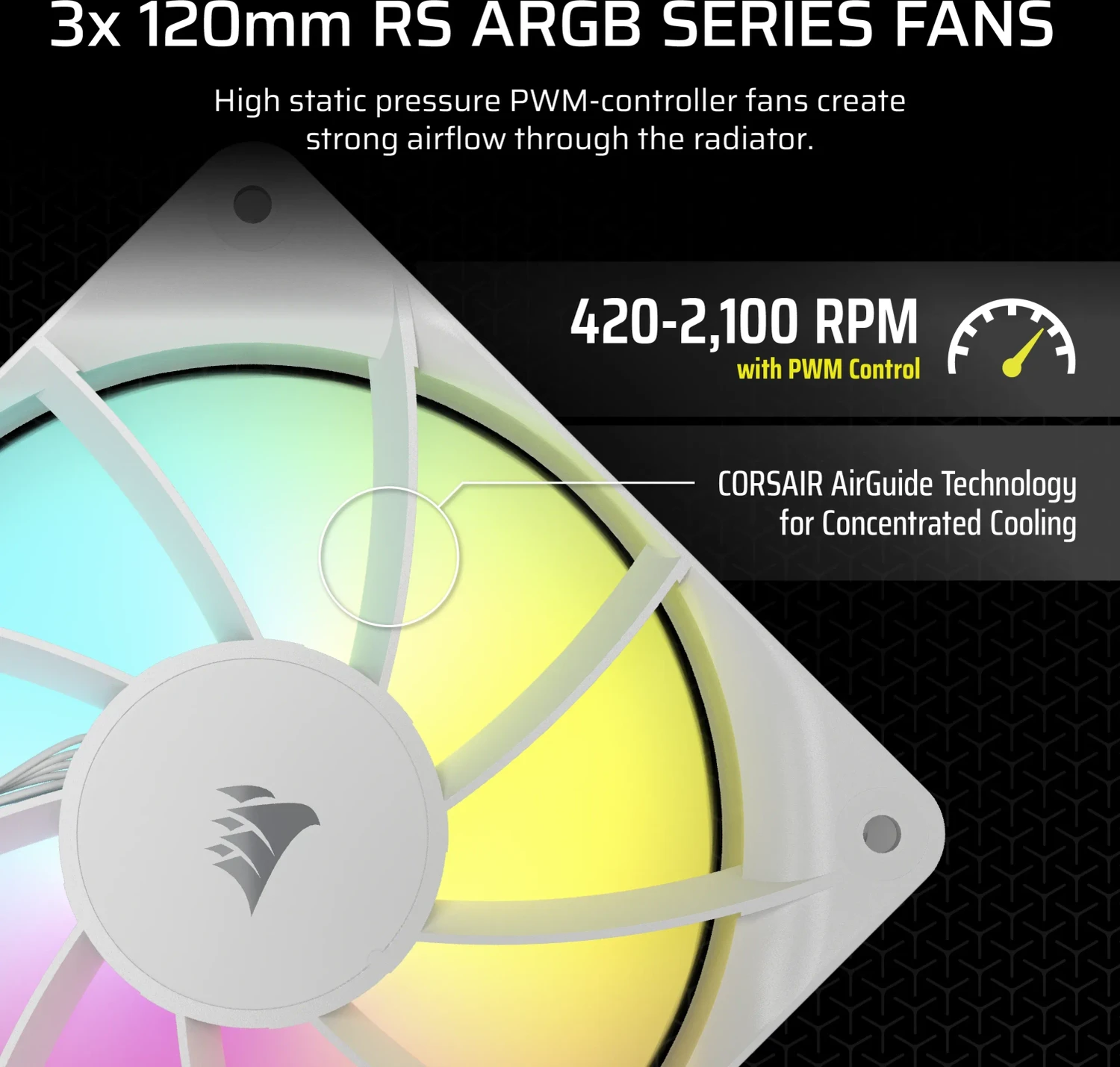 Corsair Nautilus 360 RS ARGB, weiß
