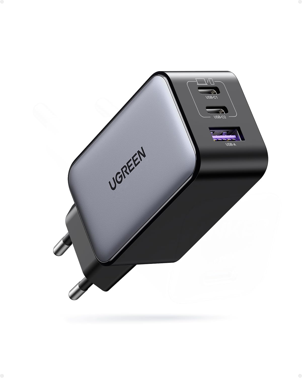 UGREEN Nexode USB C Ladegerät 65W GaN Charger 3-Port PD Netzteil