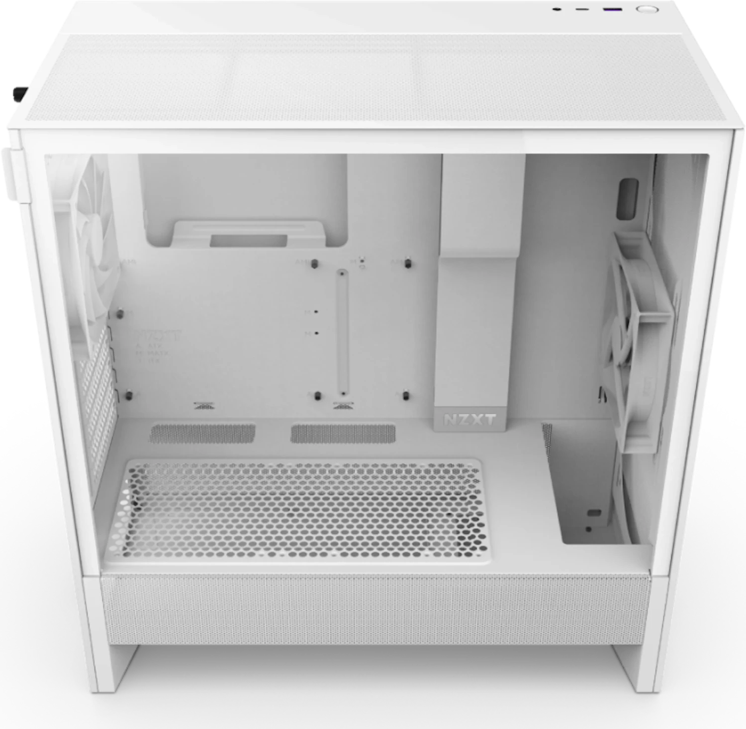 NZXT H5 Flow (2024), weiß, Glasfenster