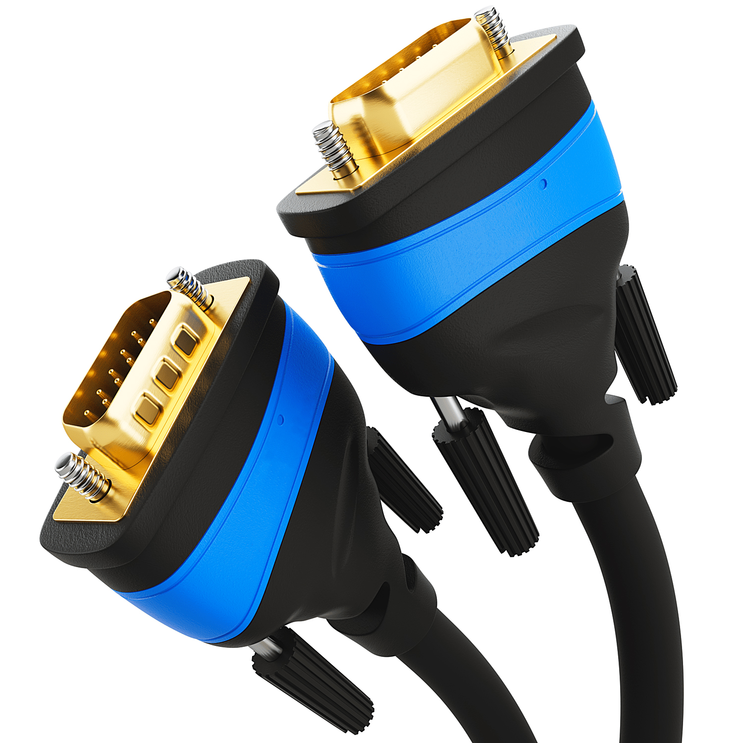 VGA Kabel - 5m, - 15-polig, Full HD/1080p, 3D-fähig, VGA-Stecker auf VGA-Stecker, schwarz