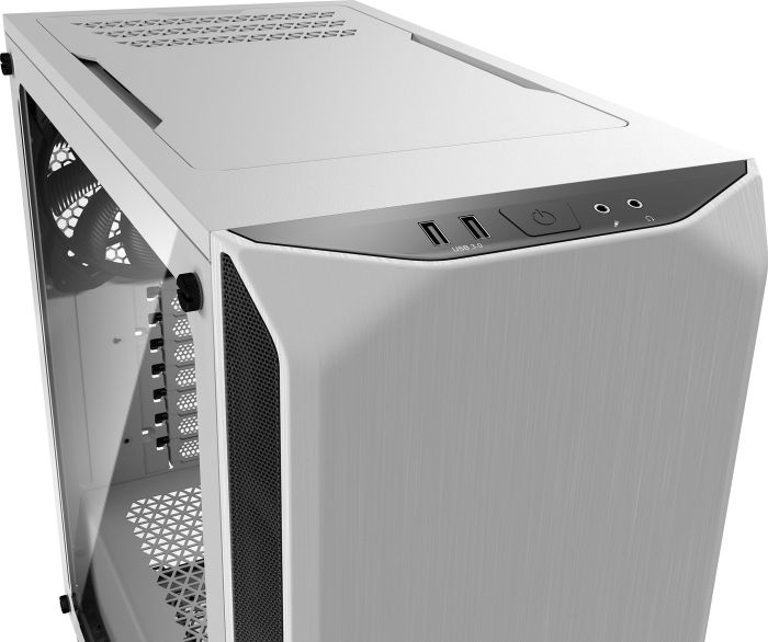 be quiet! Pure Base 500 weiß, Glasfenster, schallgedämmt - BGW35