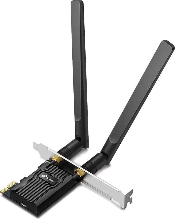 TP-Link AX1800, 2.4GHz/5GHz WLAN, Bluetooth 5.2, PCIe x1