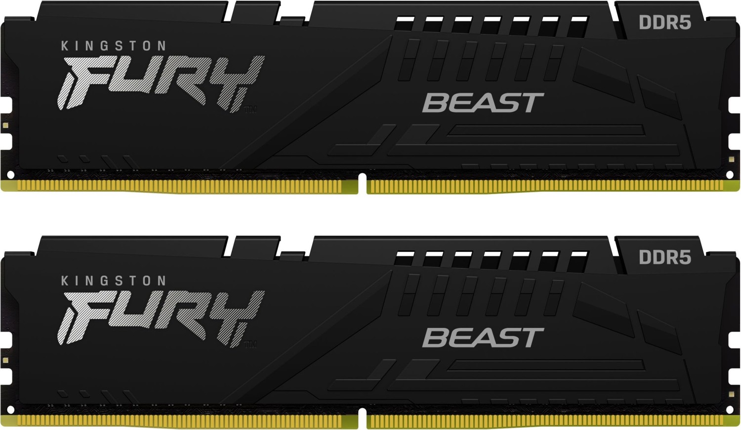 64GB Kingston FURY Beast schwarz DIMM Kit, DDR5-6000, XMP/EXPO - KF560C36BBEK2-64