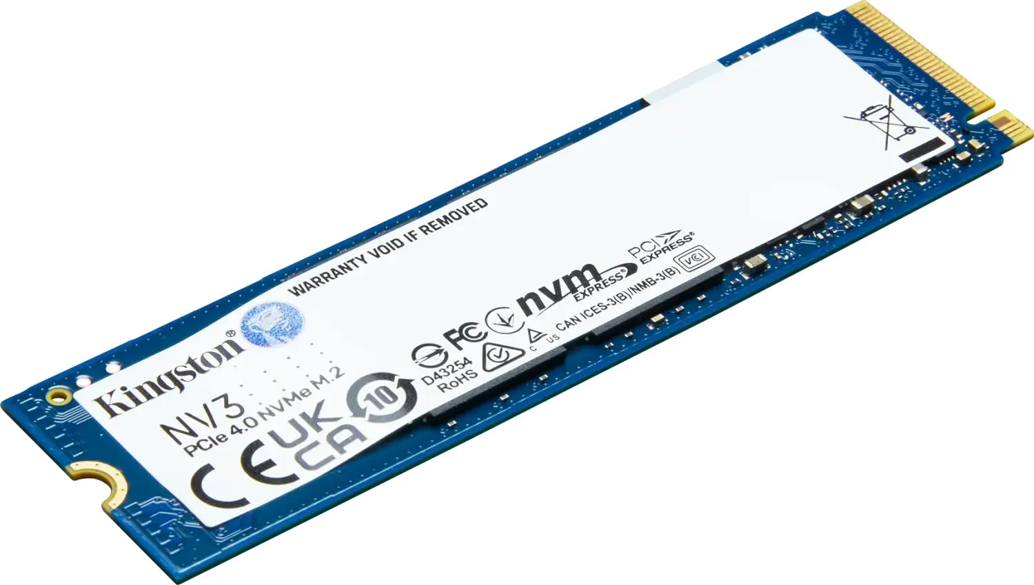 4000 Kingston NV3 NVMe PCIe 4.0 SSD, M.2
