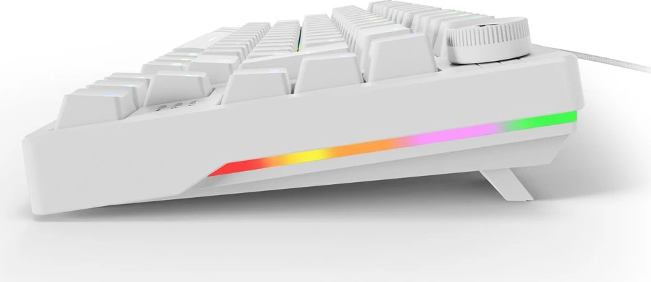 Sharkoon Skiller SGK25, weiß, LEDs RGB, Huano RED, USB, DE