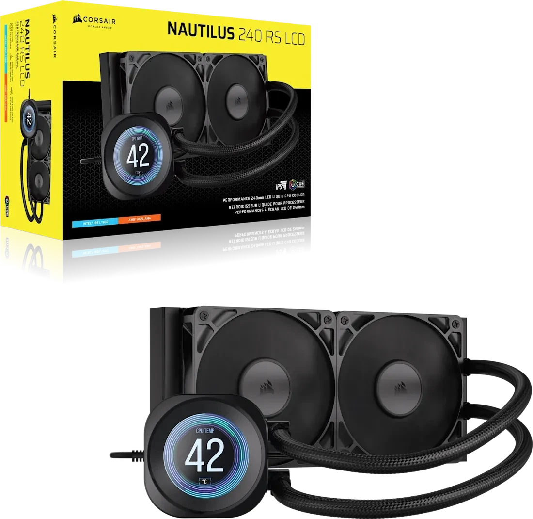 Corsair Nautilus 240 RS LCD, schwarz