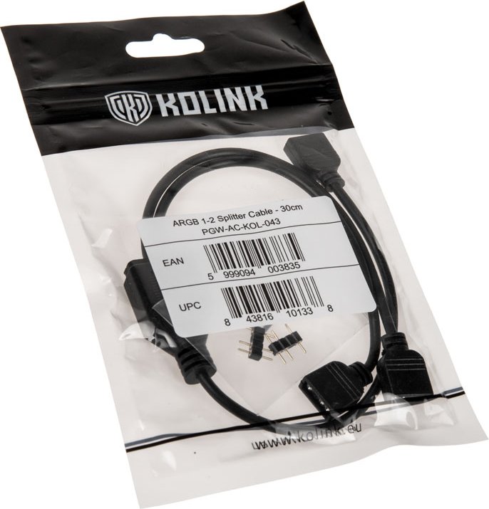 Kolink ARGB 1-2, Splitter Kabel, 30cm