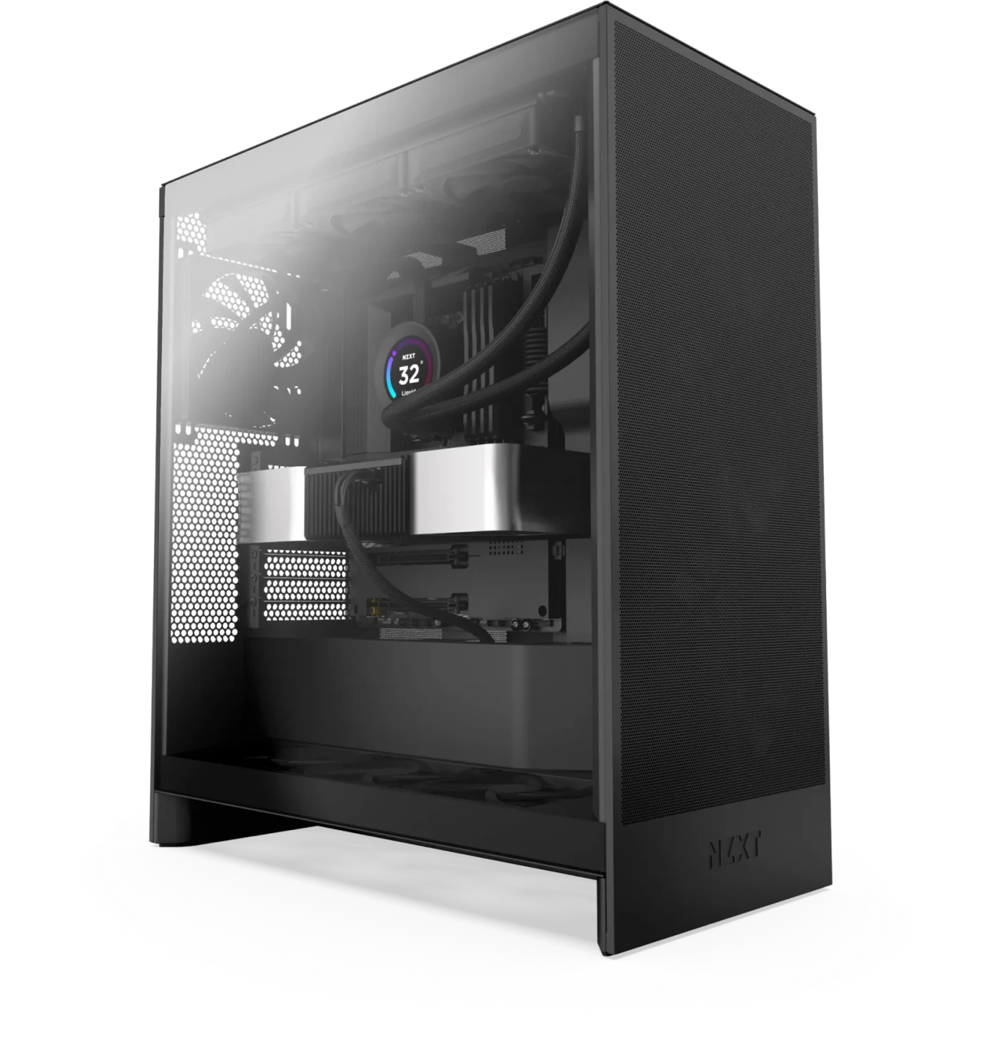 NZXT H7 Flow Matte Black, Glasfenster