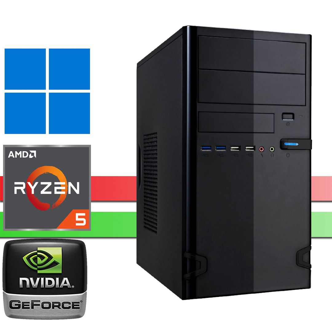 X-Working 4500: 16GB DDR4, 256GB NVMe SSD, Nvidia GT730 2x DP, Windows 11 Professional