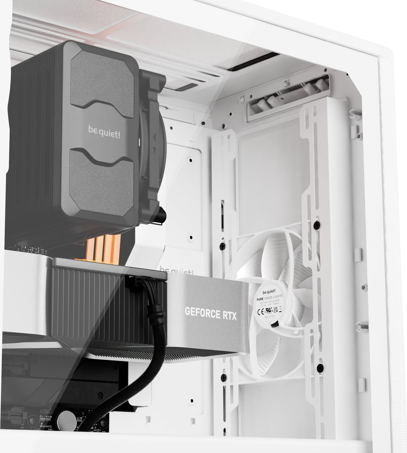 be quiet! Pure Base 501 Airflow Window White, Glasfenster