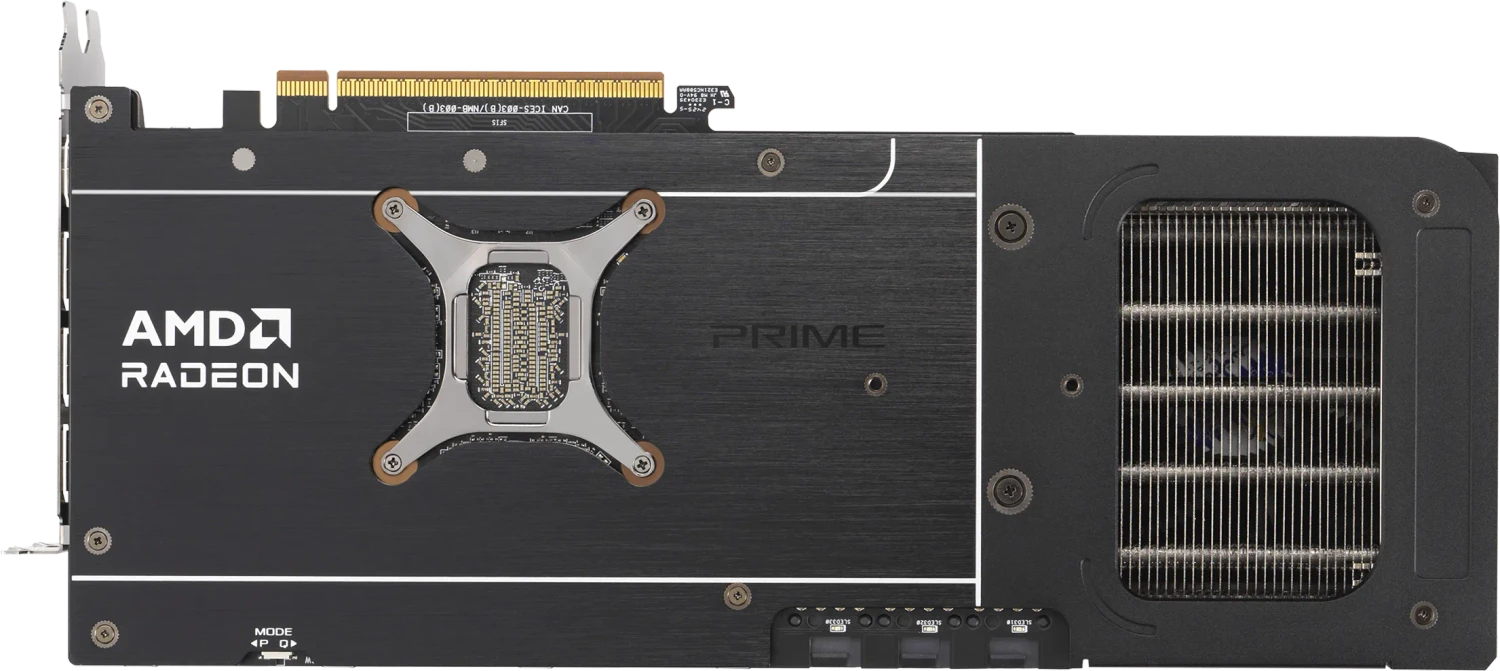 ASUS Prime Radeon RX 9070 XT OC, PRIME-RX9070XT-O16G, 16GB GDDR6, HDMI, 3x DP