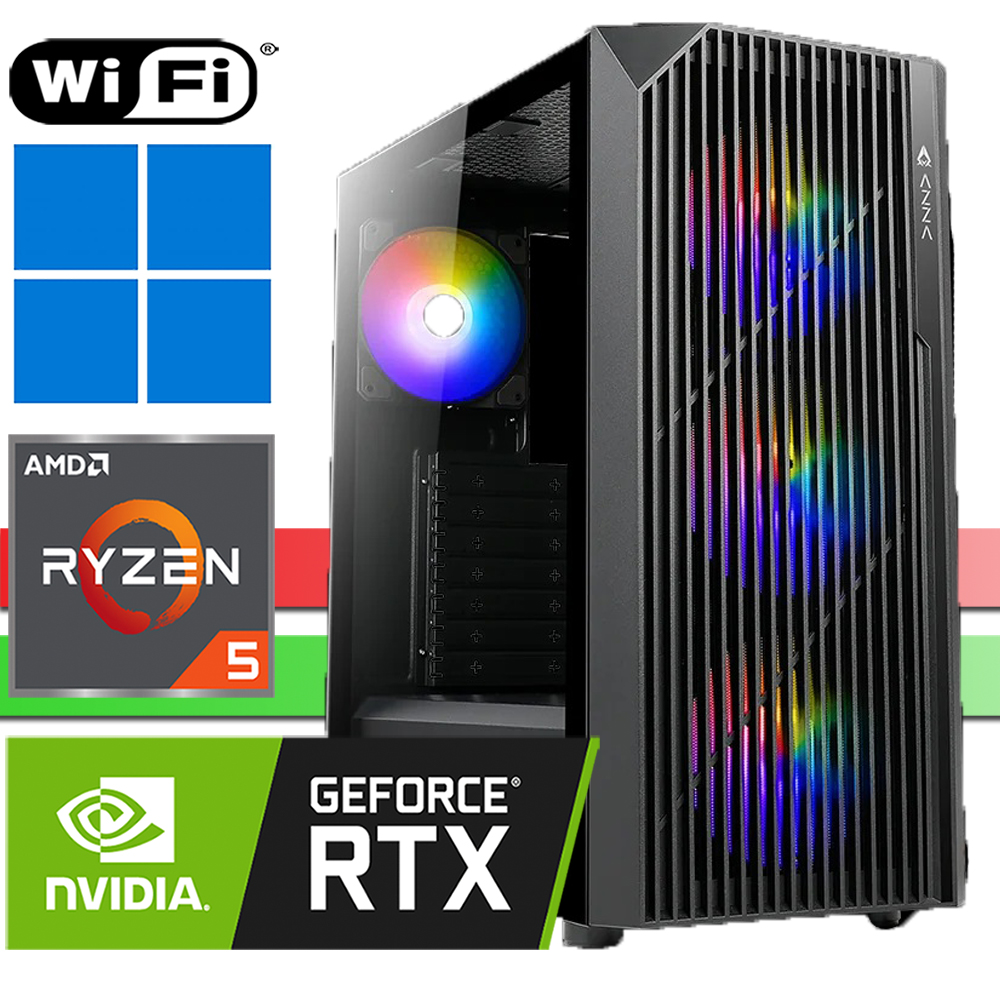 X-Gaming PC | AMD Ryzen 5 5500 | 64GB RAM DDR4 | 2000GB SSD NVMe | 4000GB HDD | WiFi | Source | Windows 11 Pro