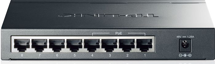 TP-Link TL-SG1008P Desktop Gigabit Switch, 8x RJ-45, PoE+