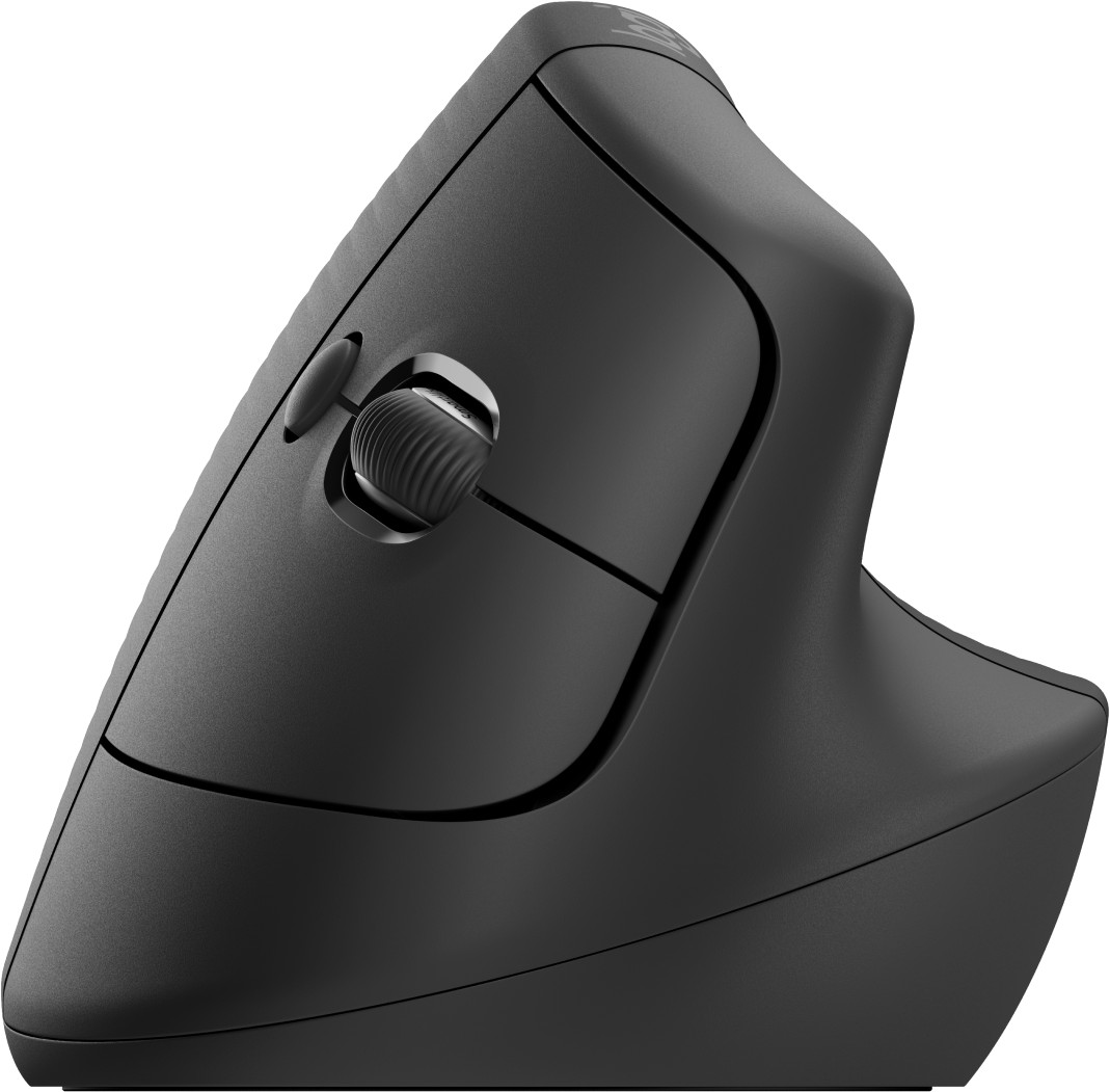 LOGITECH Lift Vertikale Ergonomische Maus, Graphite, Logi Bolt, USB/Bluetooth
