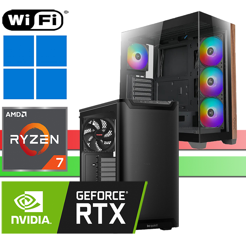 RP│X-Gaming PC│Ryzen 7 9850X3D│RTX4070Ti 16G│bis 64GB RAM DDR5│bis 2TB SSD│bis 4TB HDD│WiFi│Windows 11 Pro
