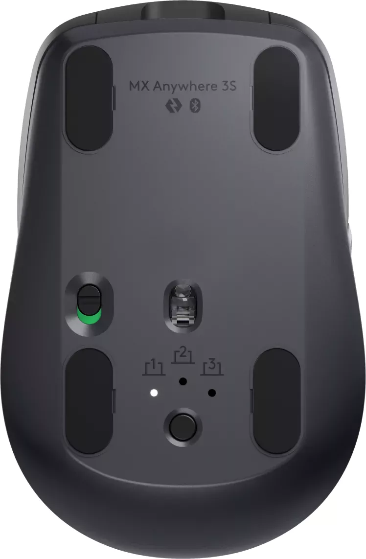 Logitech MX Anywhere 3S Graphite, schwarz, Logi Bolt, USB/Bluetooth