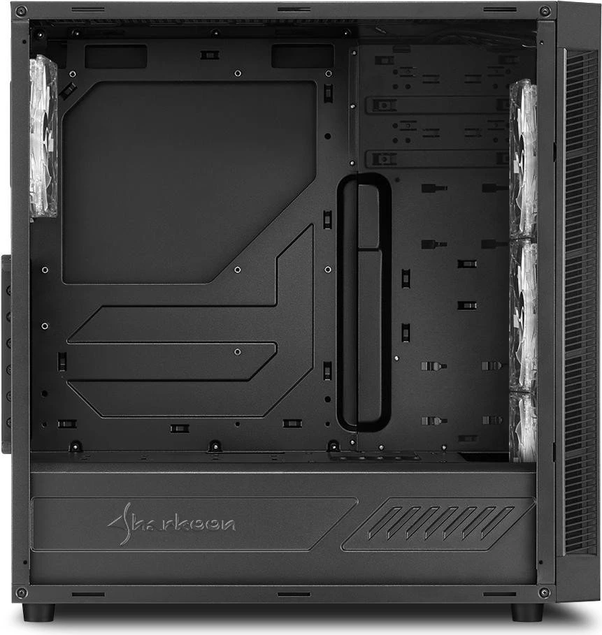 Sharkoon TG5, Lüfter LED Blau  mit Sichtfenster aus Glas