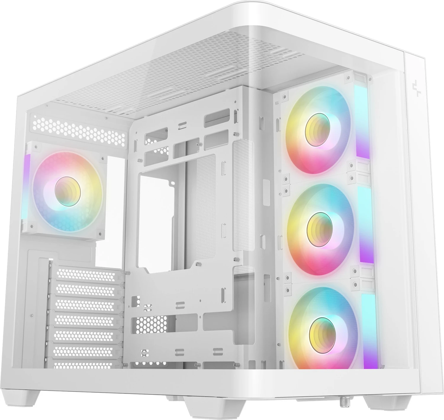DeepCool CG530U 4F, weiß, Glasfenster
