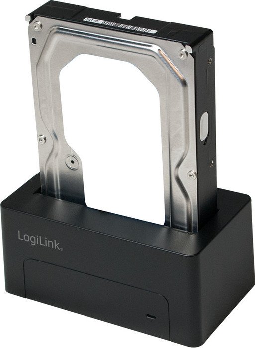 LogiLink Quickport HDD Docking Station SATA schwarz, USB-B 3.0