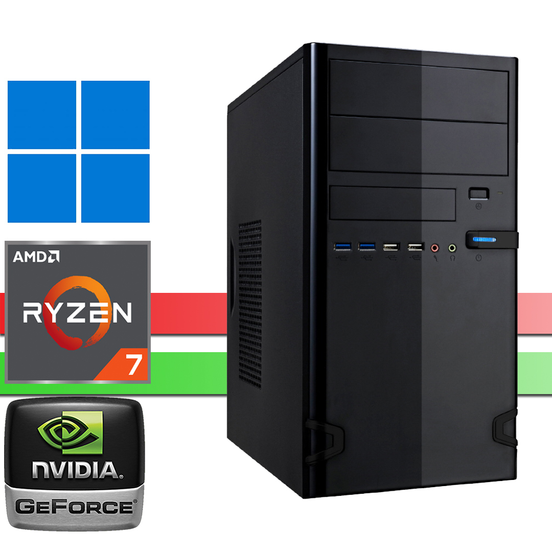 X-Working 4700S: 16GB DDR6, 256GB SSD, Nvidia GT730 2x DP, Windows 11 Professional