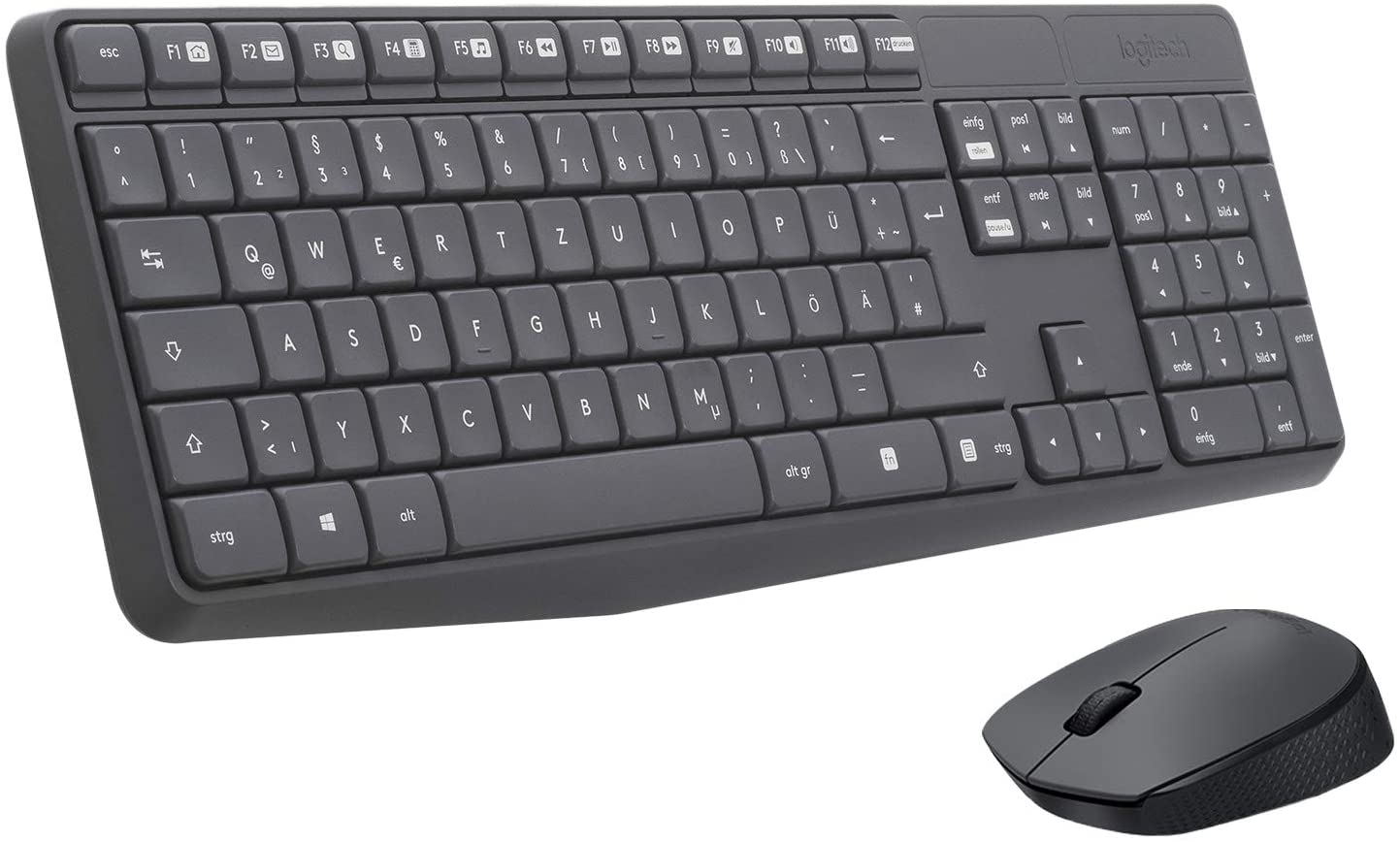 Logitech Wireless Desktop MK235, kabellos