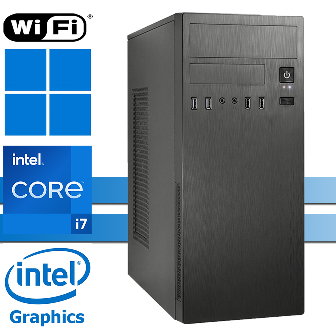 X-Power PC│Intel i7-12700│16GB RAM DDR4│256GB SSD NVMe│ohne HDD│IT-2812│WiFi│Windows 11 Pro