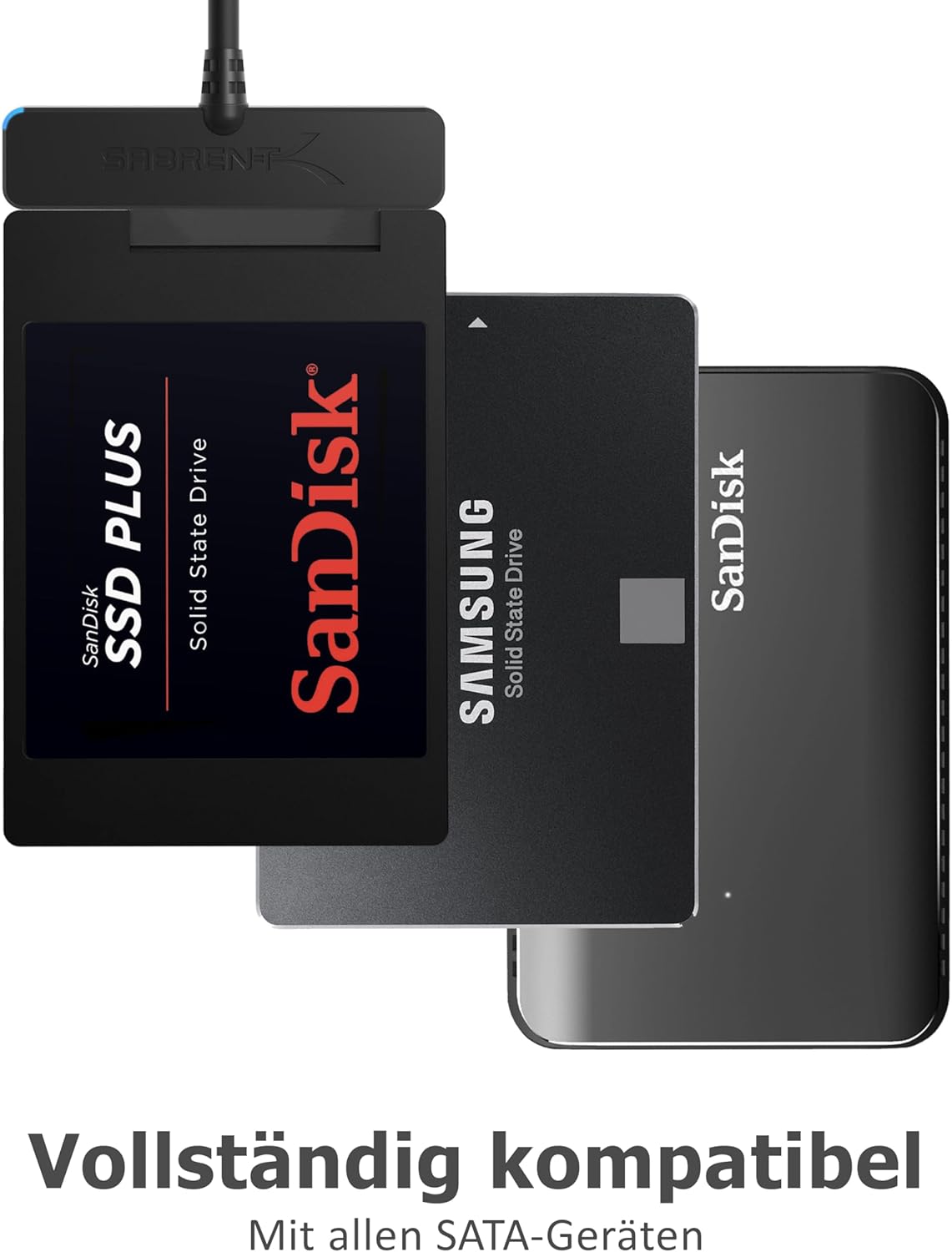 SABRENT SATA USB Adapter SSD HDD 2,5 Zoll Festplattenadapter