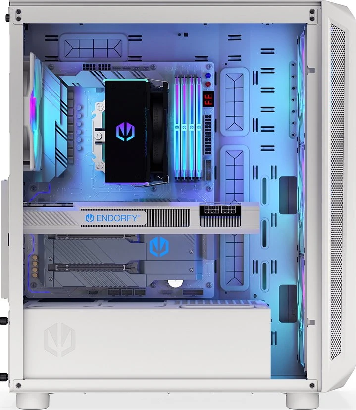 Endorfy Arx 500 White ARGB, Glasfenster