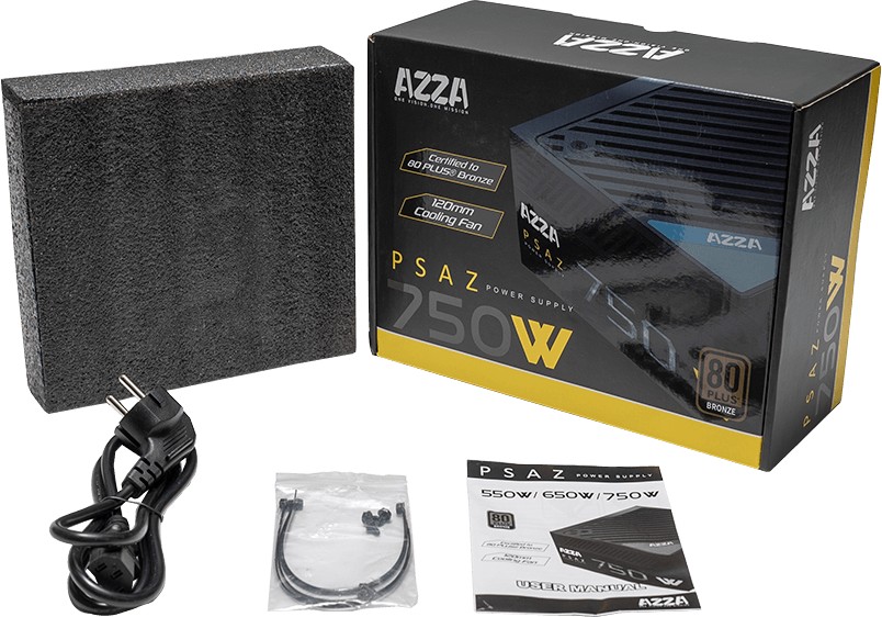 AZZA PSAZ 750W ATX 2.4 / 80 PLUS Bronze