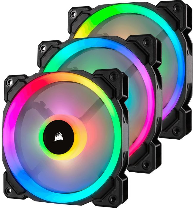 120MM CORSAIR LL SERIES LL120 RGB 3ER-PACK, LED-STEUERUNG - CO-9050072-WW