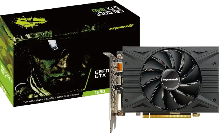 Manli GeForce GTX 1650, 4GB GDDR6, DVI, HDMI, DP