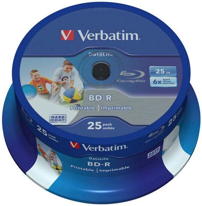 Verbatim BD-R 25GB 6x printable - 43811