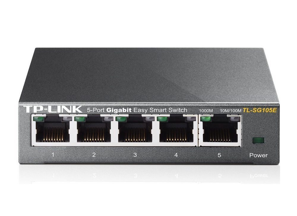 TP-Link TL-SG100 Desktop Gigabit Easy Smart Switch, 5x RJ-45 - TL-SG105E