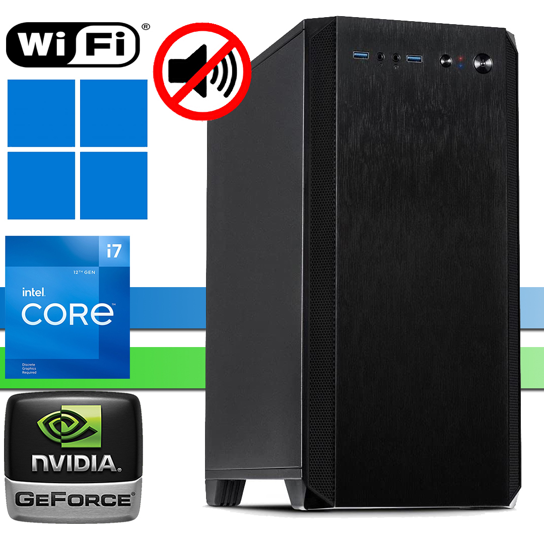 X-Business 12700 | 64GB RAM DDR4 | 1000GB NVMe SSD | NVIDIA GT730 (bis zu 4 Monitore) | Silent | WiFi5 | Windows 11 Prof V.2