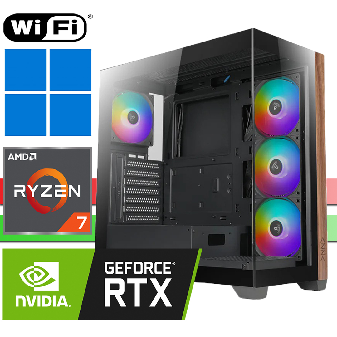 X-Gaming PC | AMD Ryzen 7 5700X | RTX5060 | 64GB RAM DDR4 | 2000GB SSD NVMe | 4000GB HDD | WiFi | Neptune | Windows 11 Pro