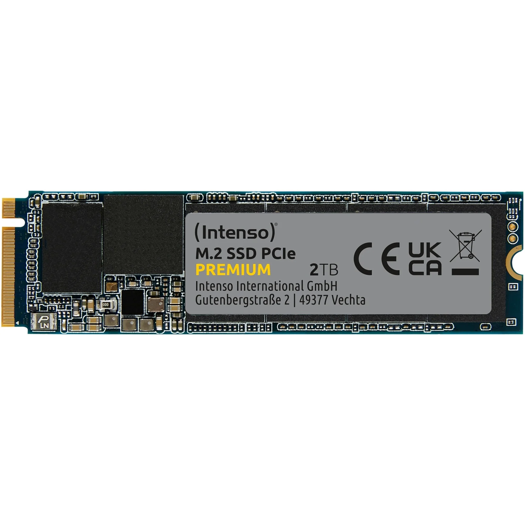 2000 GB Intenso PCIe PREMIUM SSD, M.2 2280 / M-Key / PCIe 3.0 x4