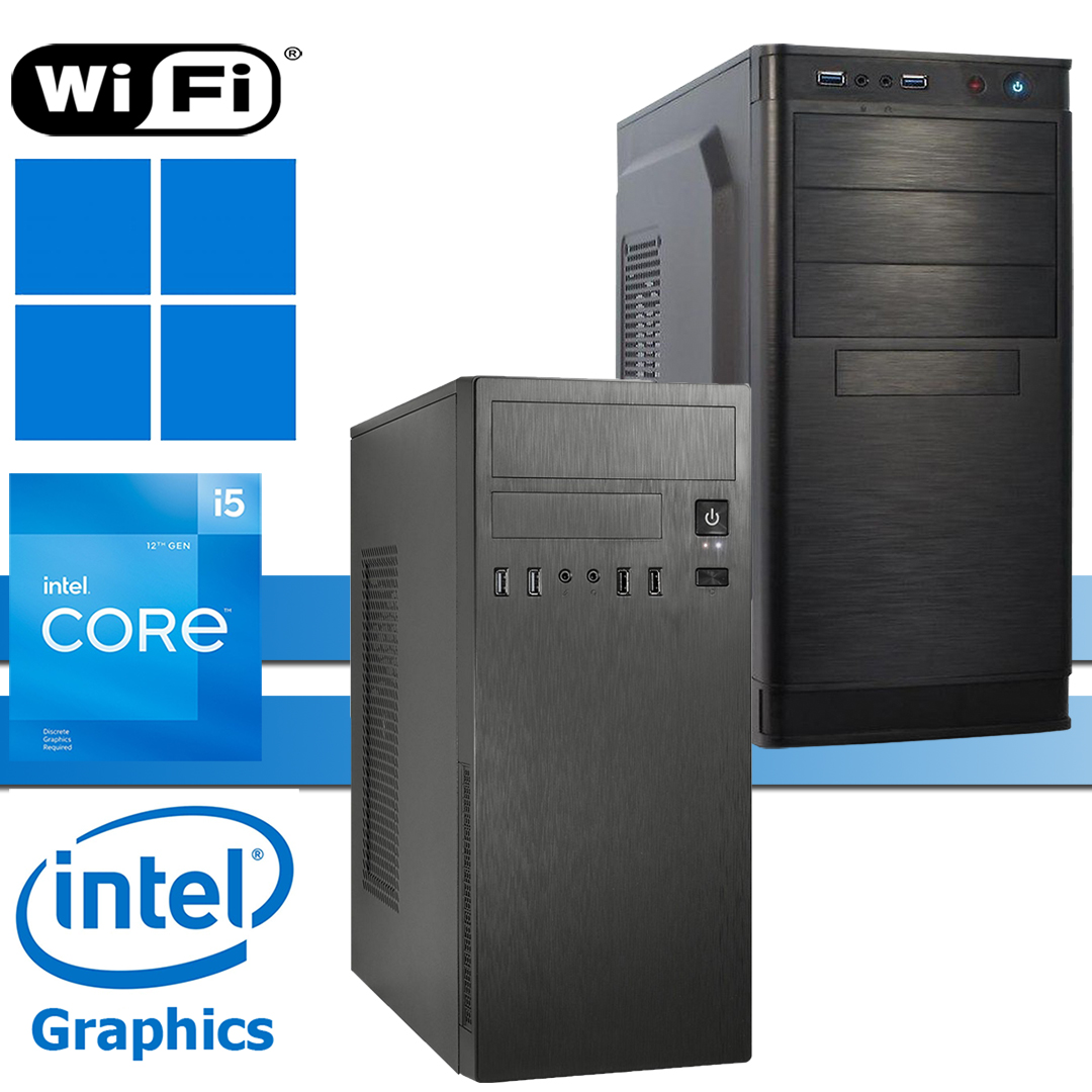 X-Power PC│Intel i5-12400│bis 64GB RAM DDR4│bis 2TB NVMe SSD│bis 4TB HDD│WiFi│Windows 11 Pro