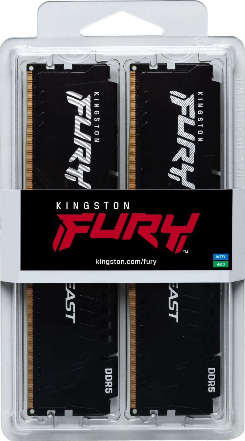 Kingston FURY Beast schwarz DIMM Kit 64GB, DDR5-5600, CL40-40-40, on-die ECC