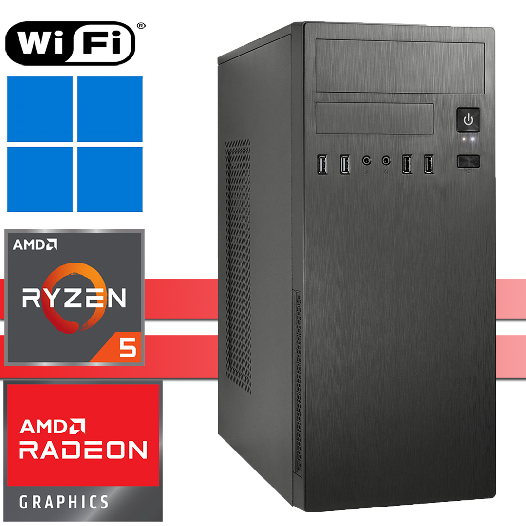 X-Power PC│AMD Ryzen 5 5600G│bis 64GB RAM DDR4│bis 2TB NVMe SSD│bis 4TB HDD│VEGA│WiFi│Windows 11 Pro