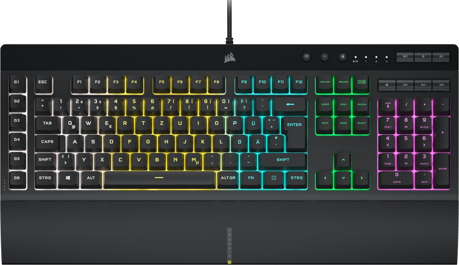 Corsair Gaming K55 RGB PRO, USB, DE