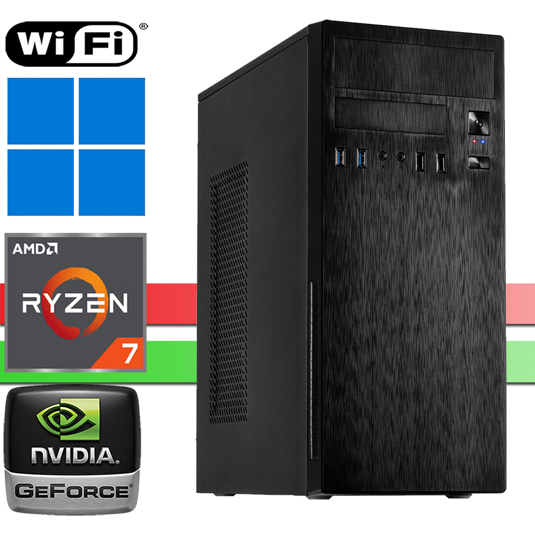 X-Business PC│AMD Ryzen 7 5700X│64GB RAM DDR4│2000GB SSD NVMe│4000GB HDD│WiFi│Windows 11 Pro