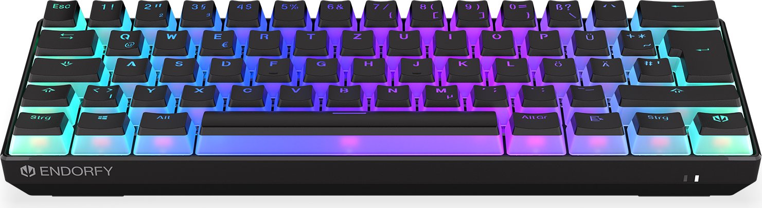 ENDORFY Thock Compact Wireless Pudding, PBT, LEDs RGB, hot-swap, Kailh Box BLACK, USB/Bluetooth, DE