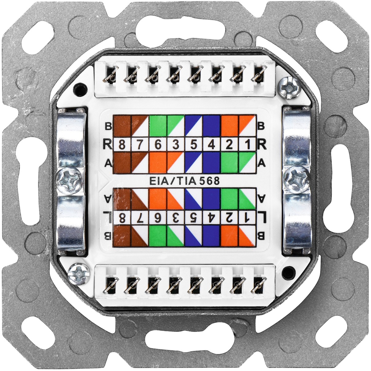 Digitus Cat6 Anschlussdose Aufputz, 2x RJ-45